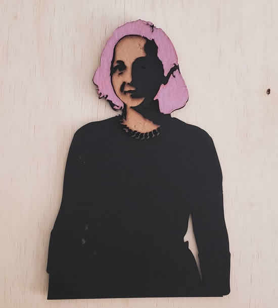 Ladyada, on wood, Brazil