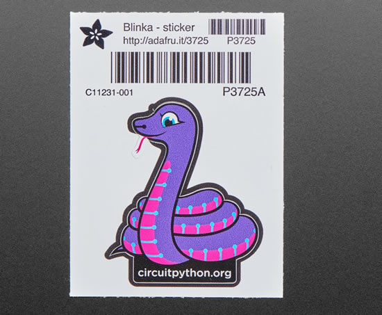 CircuitPython stickers in every order