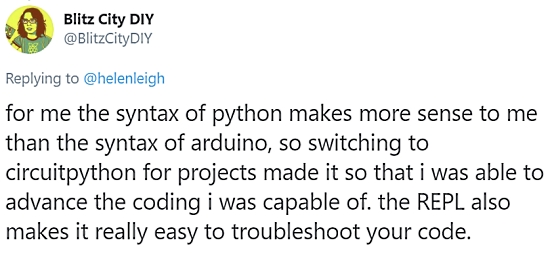 Python on Hardware Twitter Call