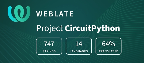 CircuitPython translation statistics on weblate