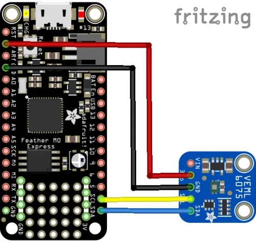 Adafruit Feather M0 and VEML6075