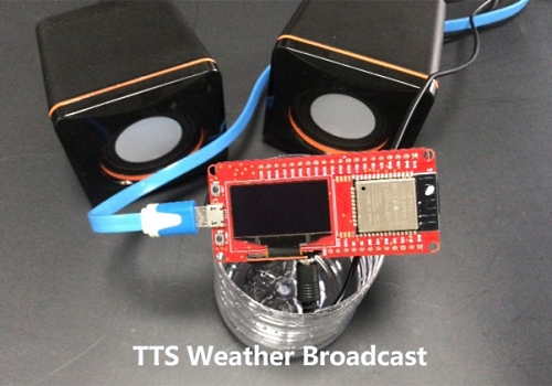 MicroPython Text-to-speech Weather Broadcast