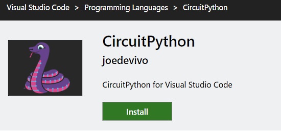 VSCode plugin for CircuitPython