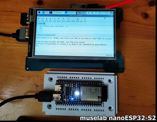 Install #CircuitPython to #nanoESP32S2