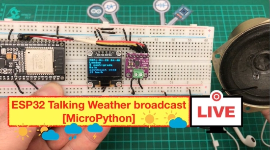 ESP32 Talking Weather broadcast