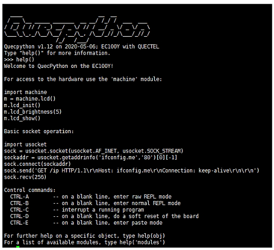 QuecPython is Quectel’s port of MicroPython for cellular modules