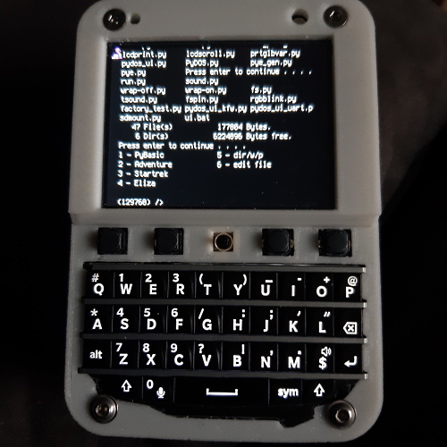 PyDOS+PyBasic Handheld