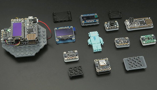 Lego base plates for STEMMA boards