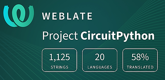 CircuitPython translation statistics on weblate