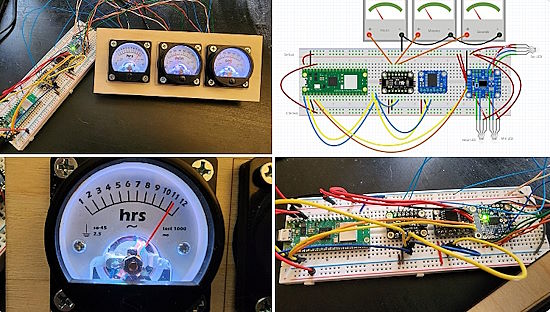 Analog Meter Clock