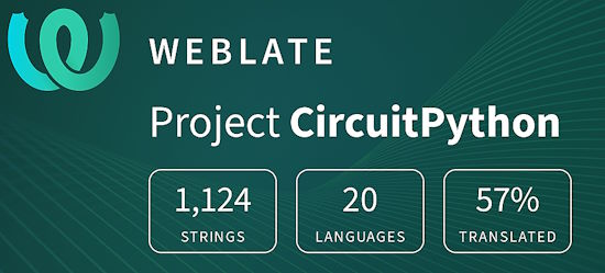 CircuitPython translation statistics on weblate