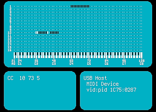 Fruit Jam USB Host MIDI Tester