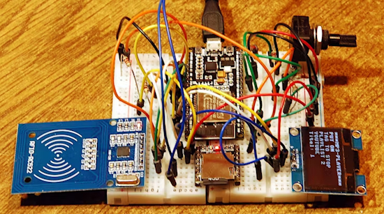 RFID-controlled MP3 player