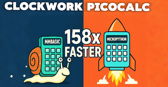 Clockwork PicoCalc: Performance comparison between Rasp pico, pico2W and MMBASIC on the PicoCalc