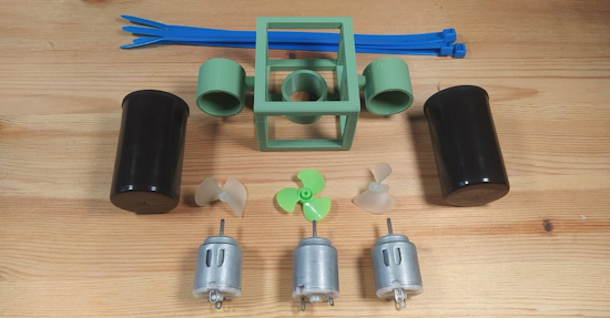 Build a tiny open-source underwater vehicle