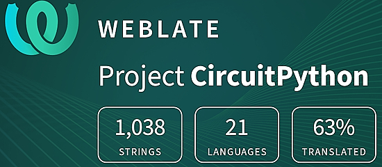 CircuitPython translation statistics on weblate