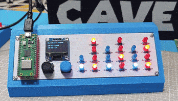 Raspberry Pi Pico W - Binary Clock / Weather Monitor