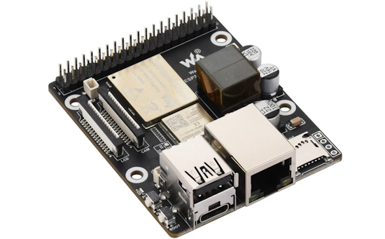 Waveshare ESP32-P4 + ESP32-C6 PoE development board