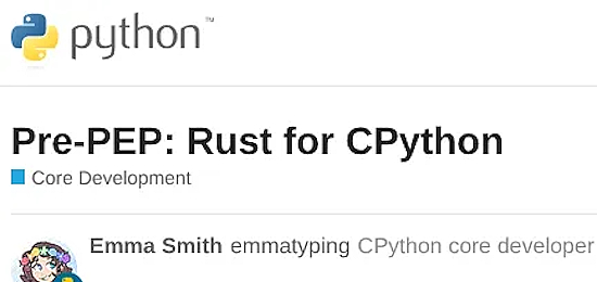 Python Developers Looking At Introducing The Rust Programming Language In CPython