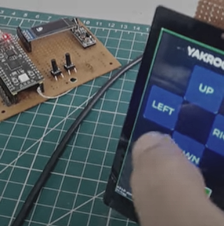 LoRa TX/RX Test on Touch Panel