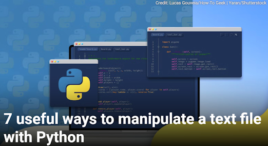 7 useful ways to manipulate a text file with Python
