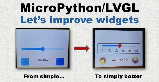 MicroPython LVGL - Let's improve LVGL with custom widgets