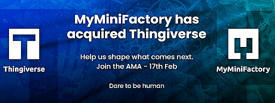 MyMiniFactory has acquired Thingiverse