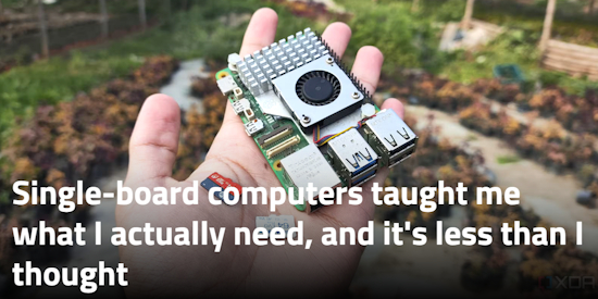 Single-board computers taught me what I actually need, and it's less than I thought