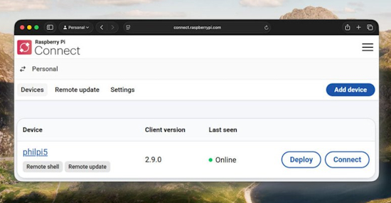 Raspberry Pi Connect