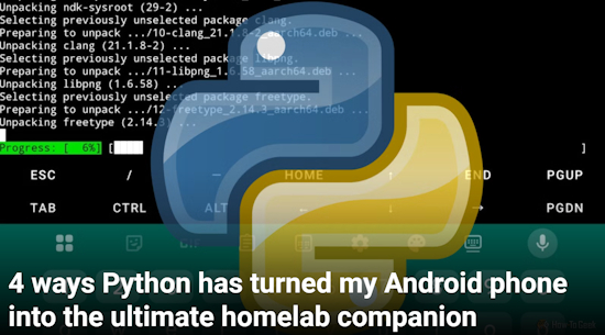 4 ways Python has turned my Android phone into the ultimate homelab companion