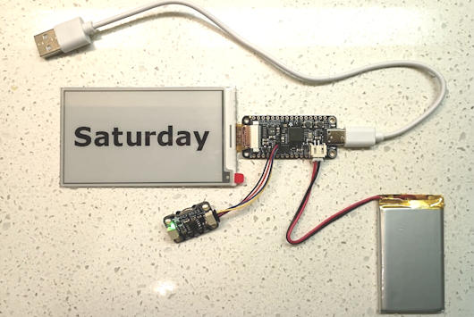 eInk Calendar With No Soldering