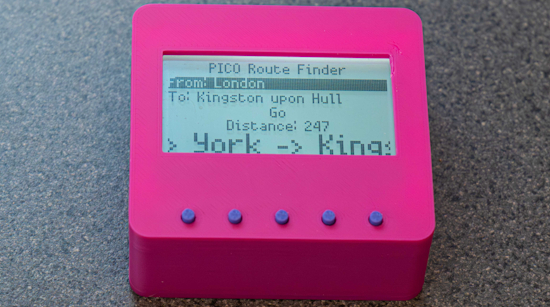 Build a Raspberry Pi Pico route finder using Dijkstra’s algorithm