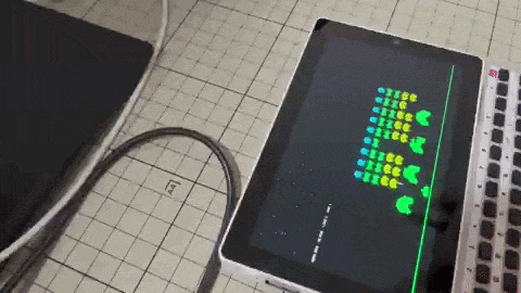 Tab5 version Tulipcc MicroPython Invader-style game