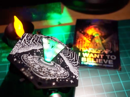 Adding Animated Tractor Beam LEDs to the EMF Explorer Badge for Sensing Ghosts and Magnetic Fields